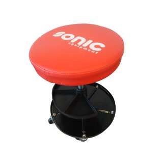 SONIC Werkstatthocker, höhenverstellbar und mit 5 Rädern